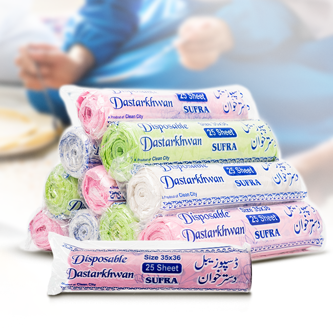 Disposable Dastarkhwan Rolls 3 - 12 Pcs